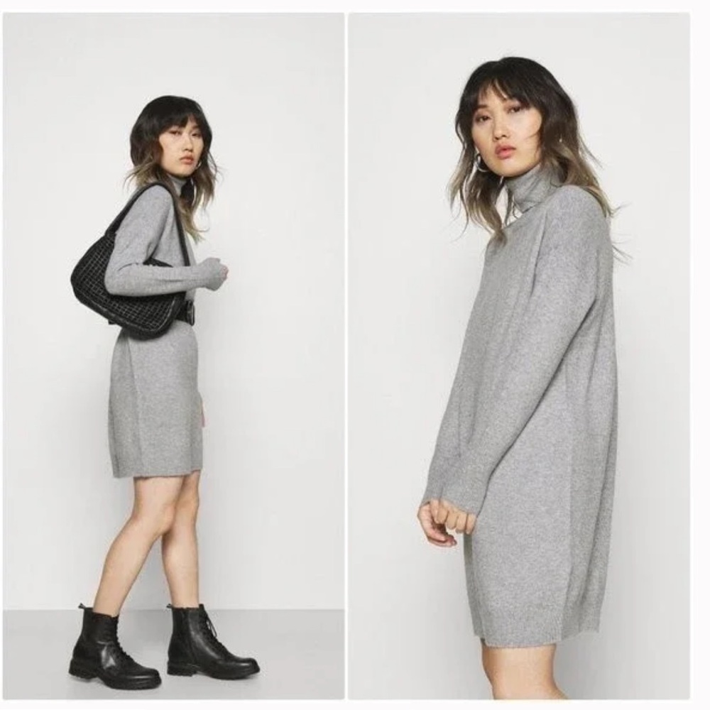 VERO MODA Brilliant Turtleneck Long Sleeve Sweater Dress